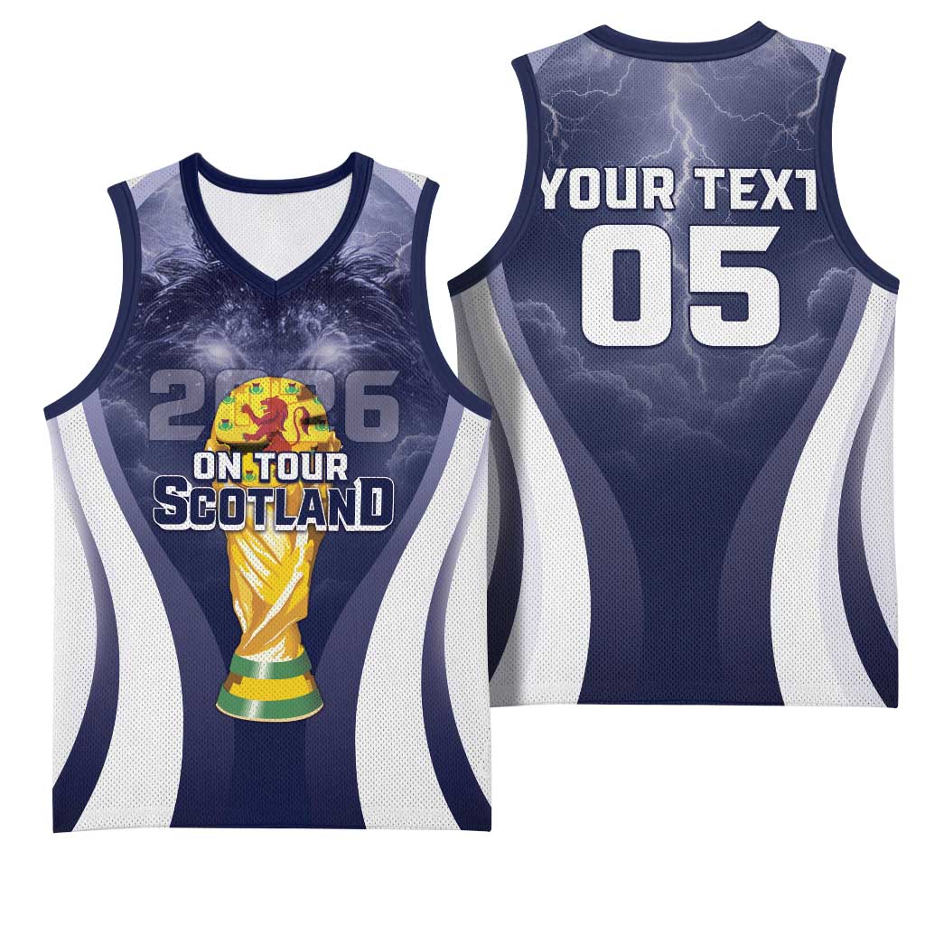 Custom Scotland Football 2026 Basketball Jersey Scotland On Tour Trophy Style - Wonder Print Shop