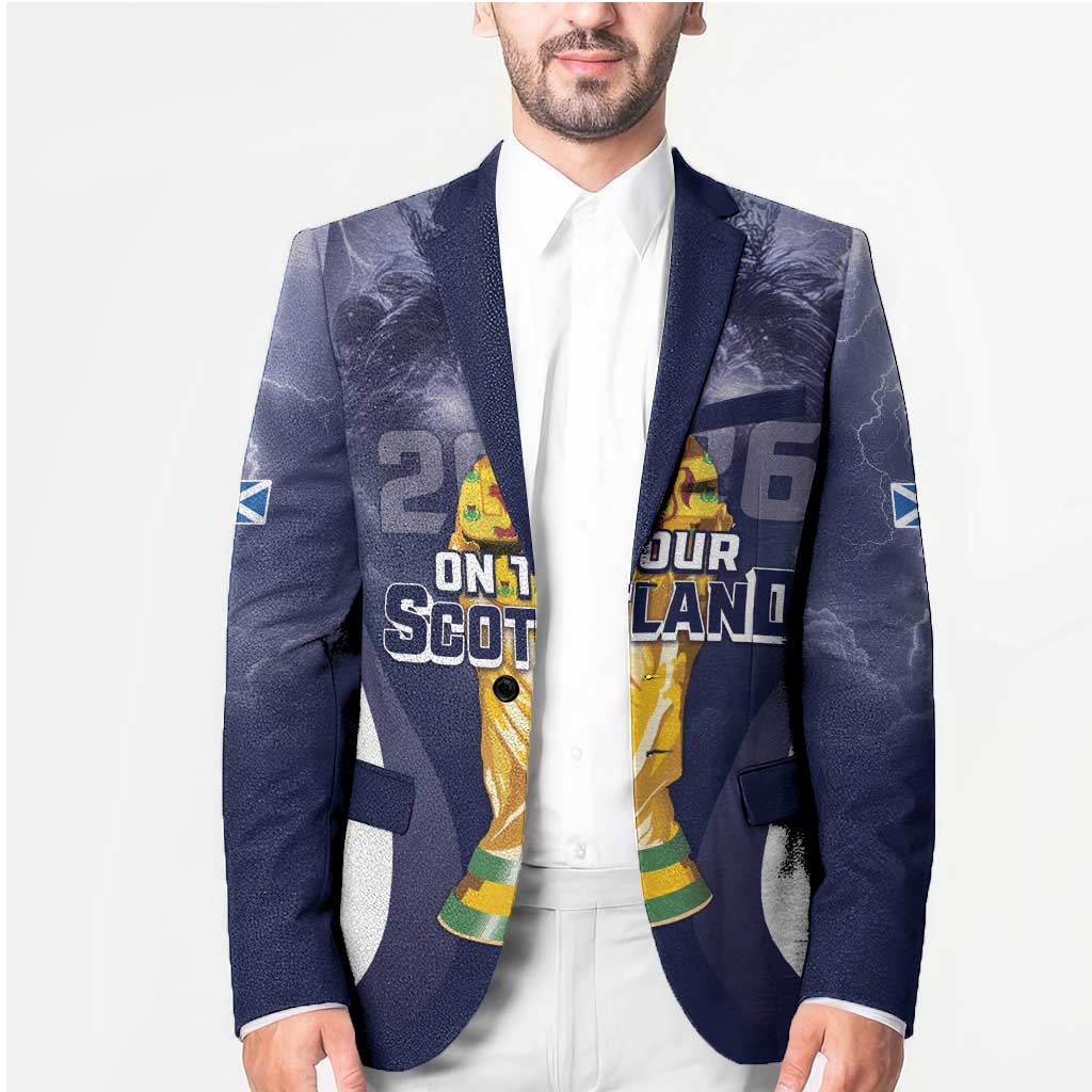 Custom Scotland Football 2026 Blazer Scotland On Tour Trophy Style - Wonder Print Shop