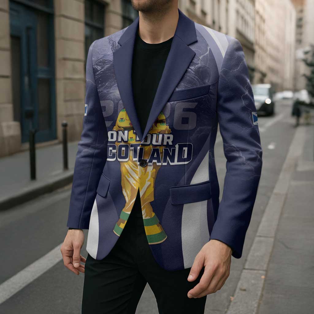 Custom Scotland Football 2026 Blazer Scotland On Tour Trophy Style - Wonder Print Shop