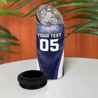 Custom Scotland Football 2026 4 in 1 Can Cooler Tumbler Scotland On Tour Trophy Style - Wonder Print Shop