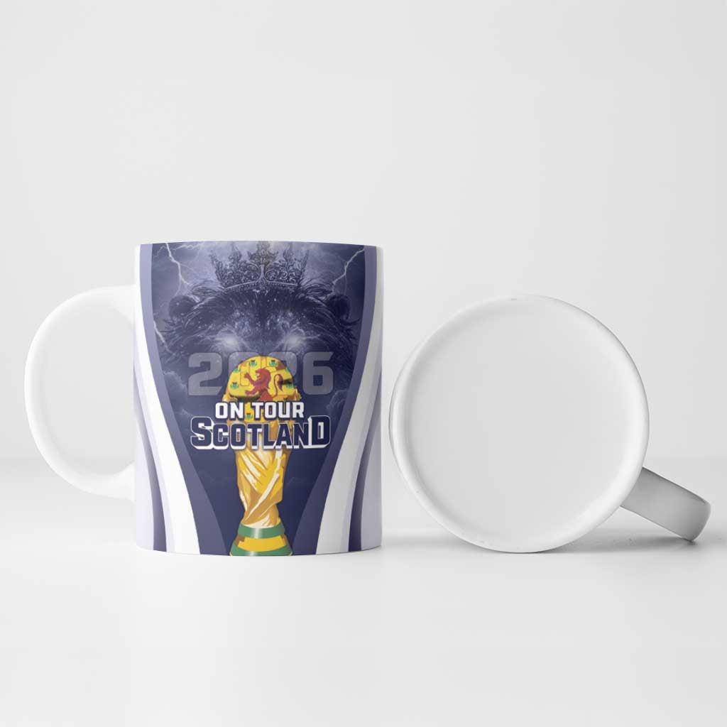 Custom Scotland Football 2026 Ceramic Mug Scotland On Tour Trophy Style - Wonder Print Shop