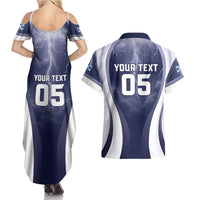 Custom Scotland Football 2026 Couples Matching Summer Maxi Dress and Hawaiian Shirt Scotland On Tour Trophy Style - Wonder Print Shop