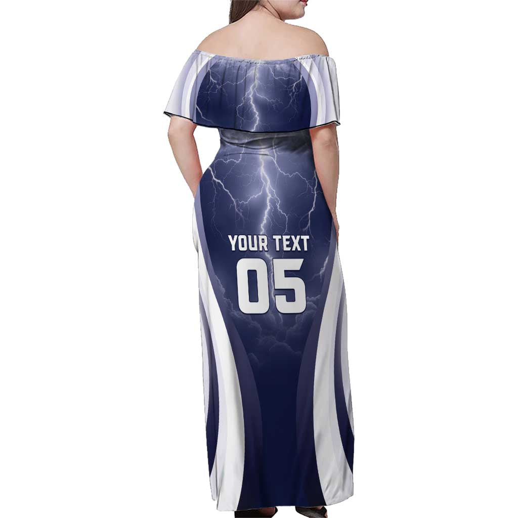 Custom Scotland Football 2026 Family Matching Off Shoulder Maxi Dress and Hawaiian Shirt Scotland On Tour Trophy Style - Wonder Print Shop