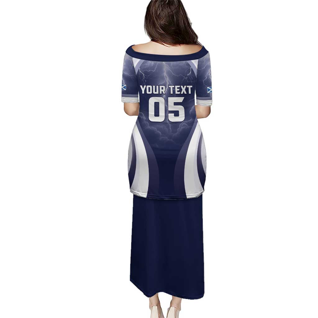 Custom Scotland Football 2026 Family Matching Puletasi and Hawaiian Shirt Scotland On Tour Trophy Style - Wonder Print Shop
