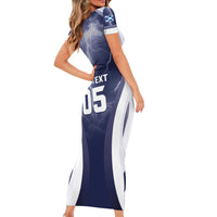 Custom Scotland Football 2026 Family Matching Short Sleeve Bodycon Dress and Hawaiian Shirt Scotland On Tour Trophy Style - Wonder Print Shop