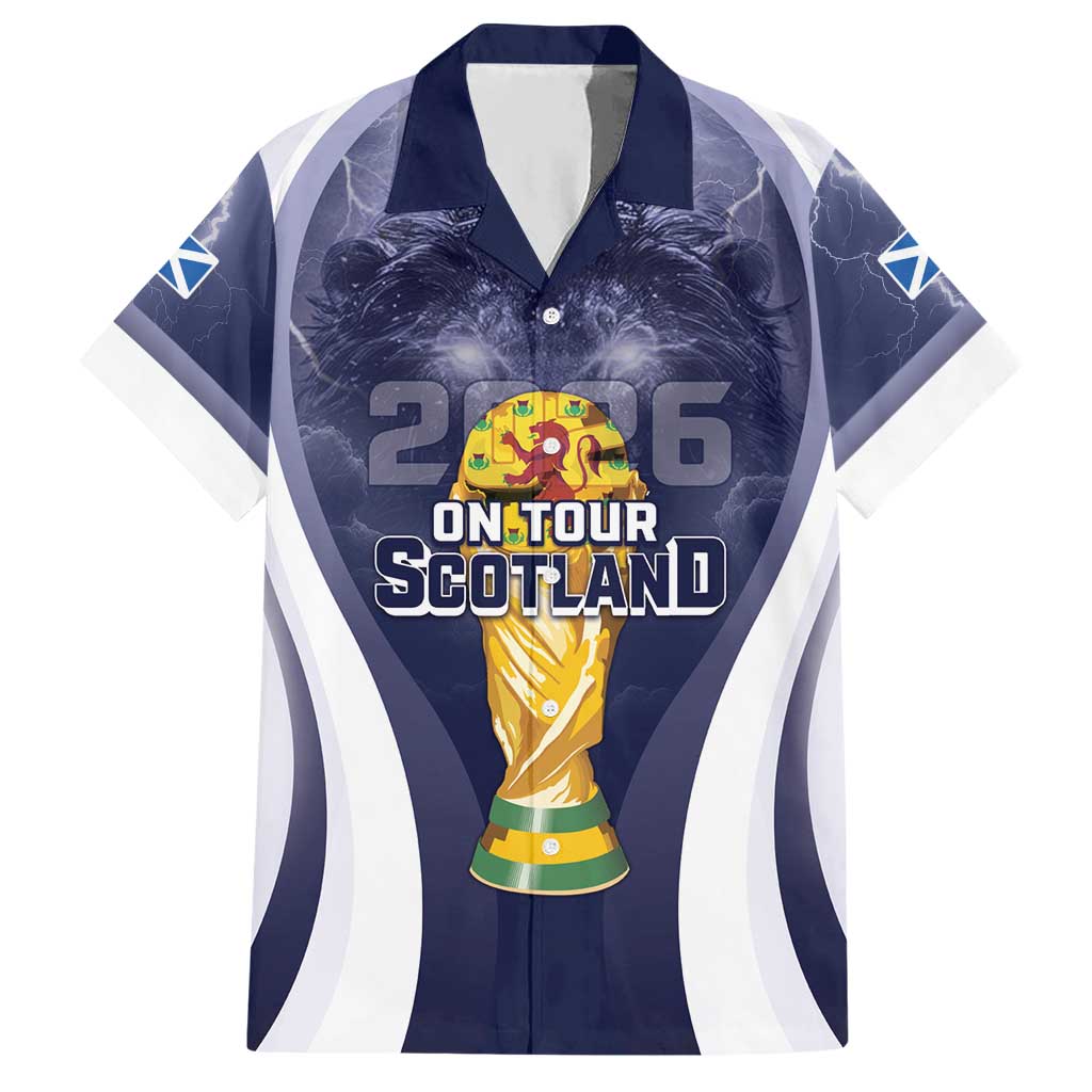 Custom Scotland Football 2026 Hawaiian Shirt Scotland On Tour Trophy Style - Wonder Print Shop