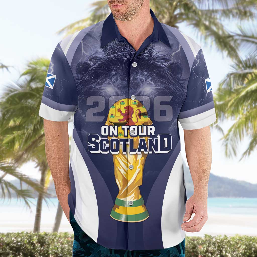 Custom Scotland Football 2026 Hawaiian Shirt Scotland On Tour Trophy Style - Wonder Print Shop
