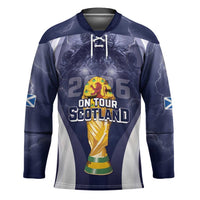 Custom Scotland Football 2026 Hockey Jersey Scotland On Tour Trophy Style - Wonder Print Shop