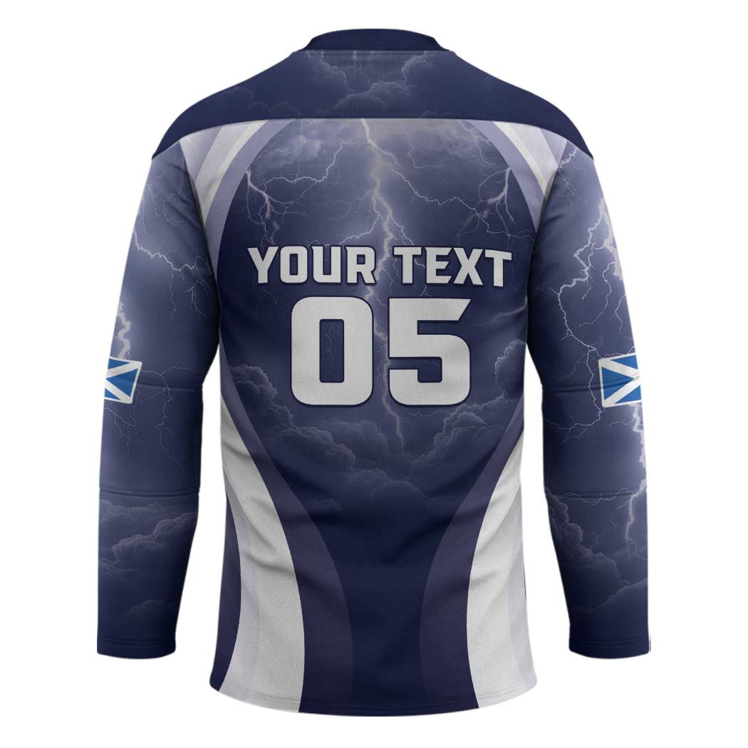 Custom Scotland Football 2026 Hockey Jersey Scotland On Tour Trophy Style - Wonder Print Shop