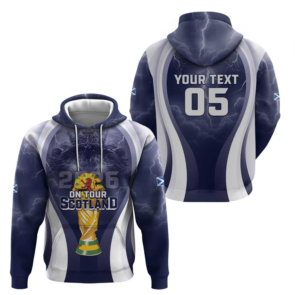 Custom Scotland Football 2026 Hoodie Scotland On Tour Trophy Style - Wonder Print Shop