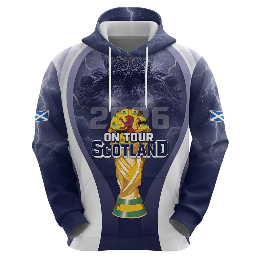 Custom Scotland Football 2026 Hoodie Scotland On Tour Trophy Style - Wonder Print Shop