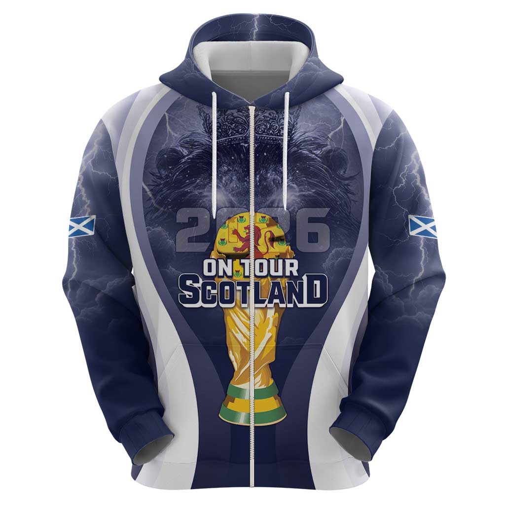 Custom Scotland Football 2026 Hoodie Scotland On Tour Trophy Style - Wonder Print Shop