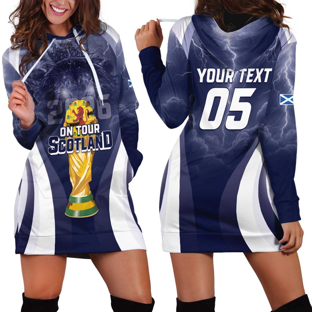 Custom Scotland Football 2026 Hoodie Dress Scotland On Tour Trophy Style - Wonder Print Shop