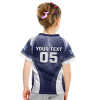 Custom Scotland Football 2026 Kid T Shirt Scotland On Tour Trophy Style - Wonder Print Shop