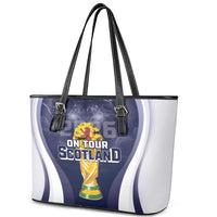 Scotland Football 2026 Leather Tote Bag Scotland On Tour Trophy Style - Wonder Print Shop