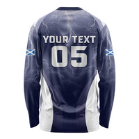 Custom Scotland Football 2026 Long Sleeve Shirt Scotland On Tour Trophy Style - Wonder Print Shop