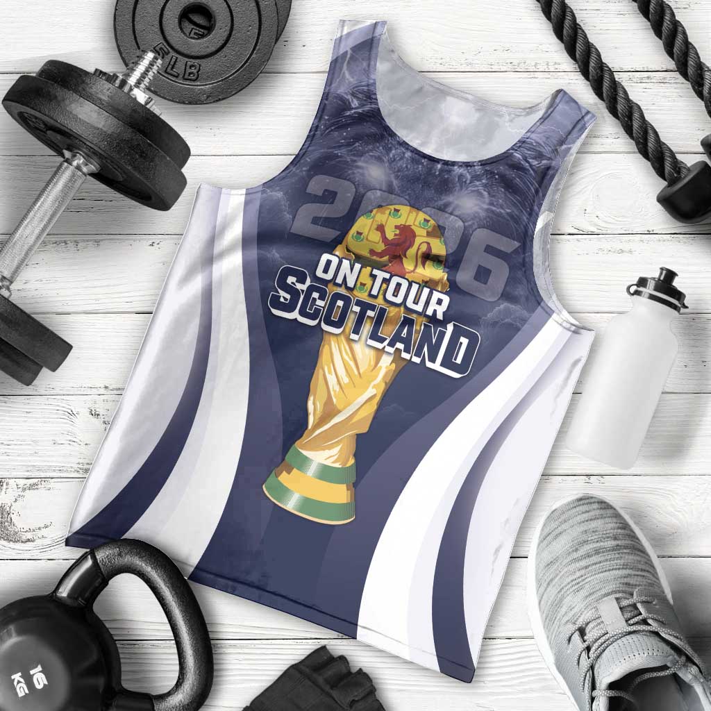 Custom Scotland Football 2026 Men Tank Top Scotland On Tour Trophy Style - Wonder Print Shop
