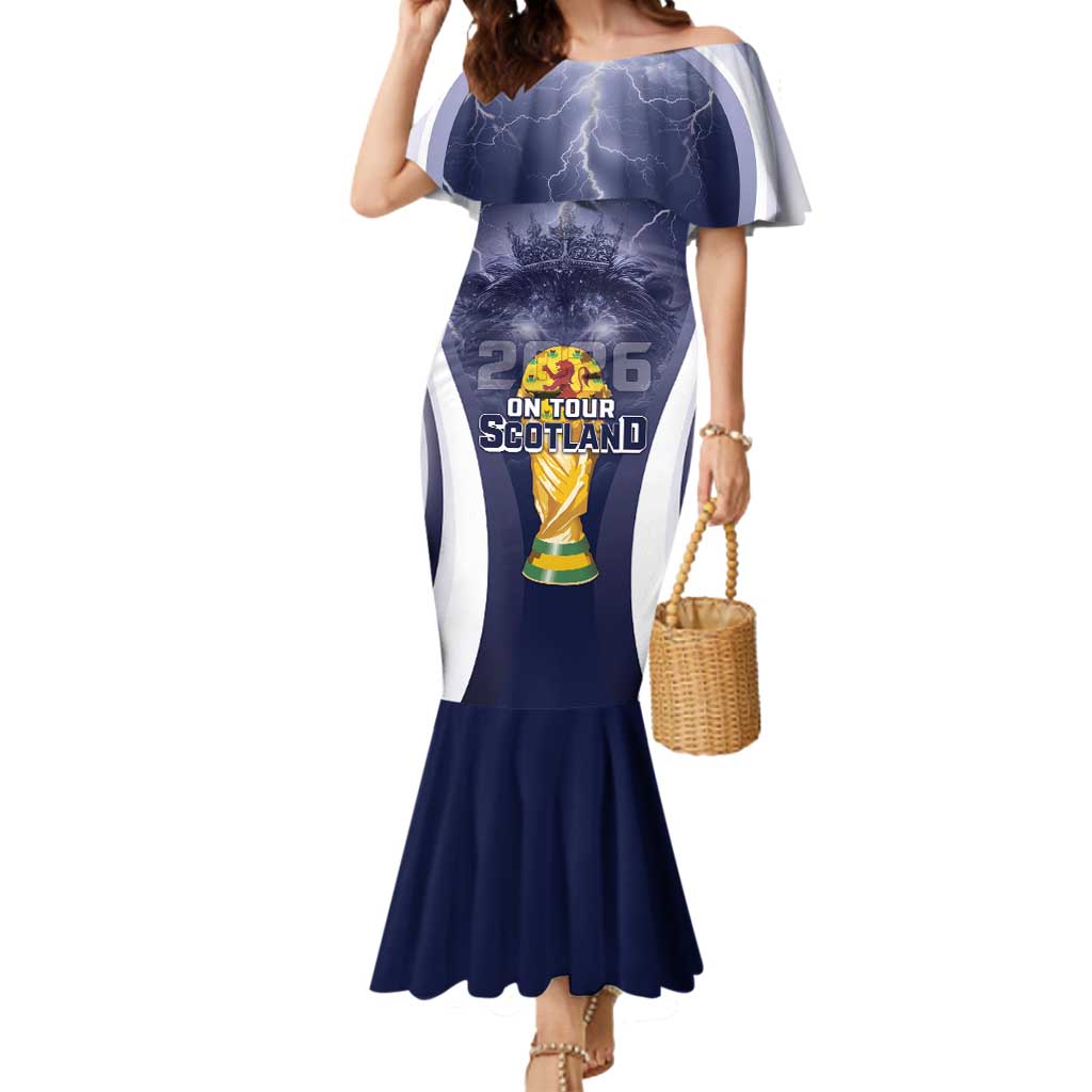 Custom Scotland Football 2026 Mermaid Dress Scotland On Tour Trophy Style - Wonder Print Shop