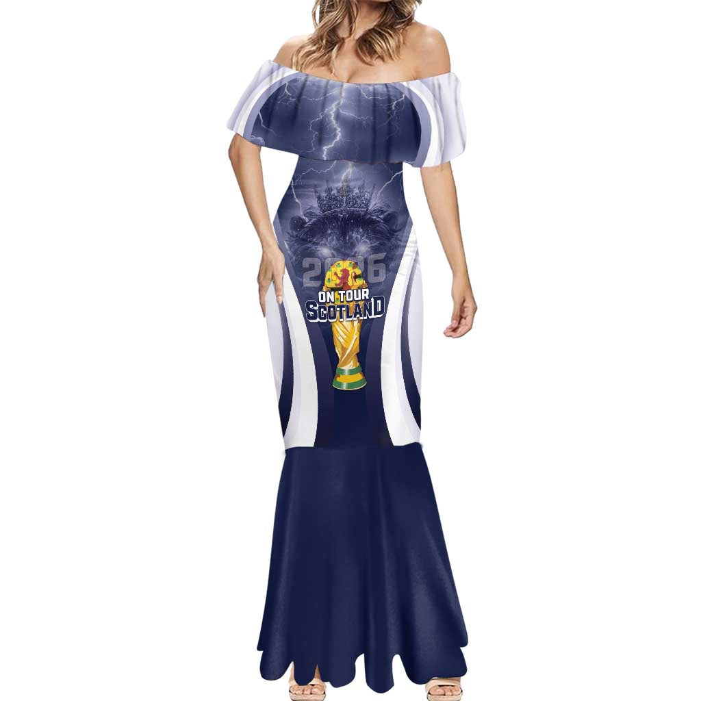 Custom Scotland Football 2026 Mermaid Dress Scotland On Tour Trophy Style - Wonder Print Shop