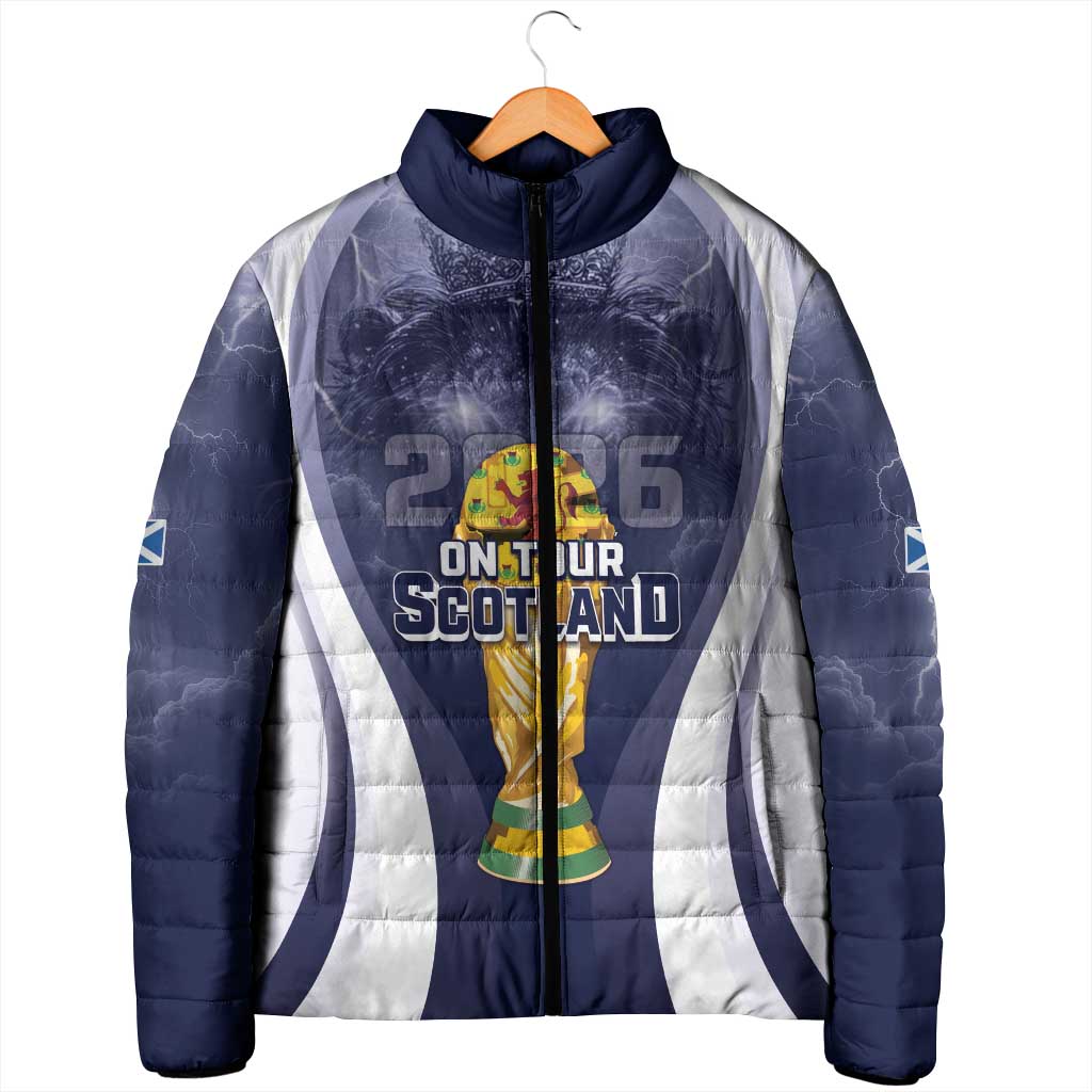 Custom Scotland Football 2026 Padded Jacket Scotland On Tour Trophy Style - Wonder Print Shop