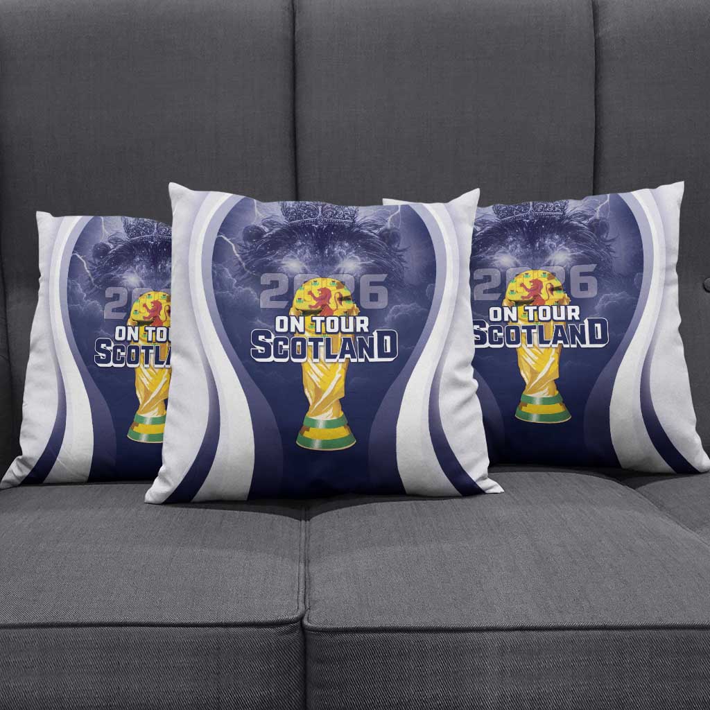 Scotland Football 2026 Pillow Cover Scotland On Tour Trophy Style - Wonder Print Shop