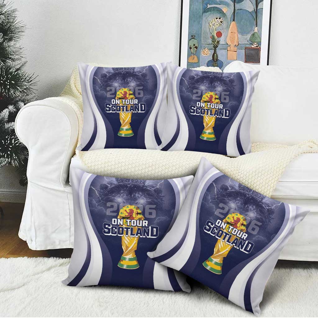 Scotland Football 2026 Pillow Cover Scotland On Tour Trophy Style - Wonder Print Shop
