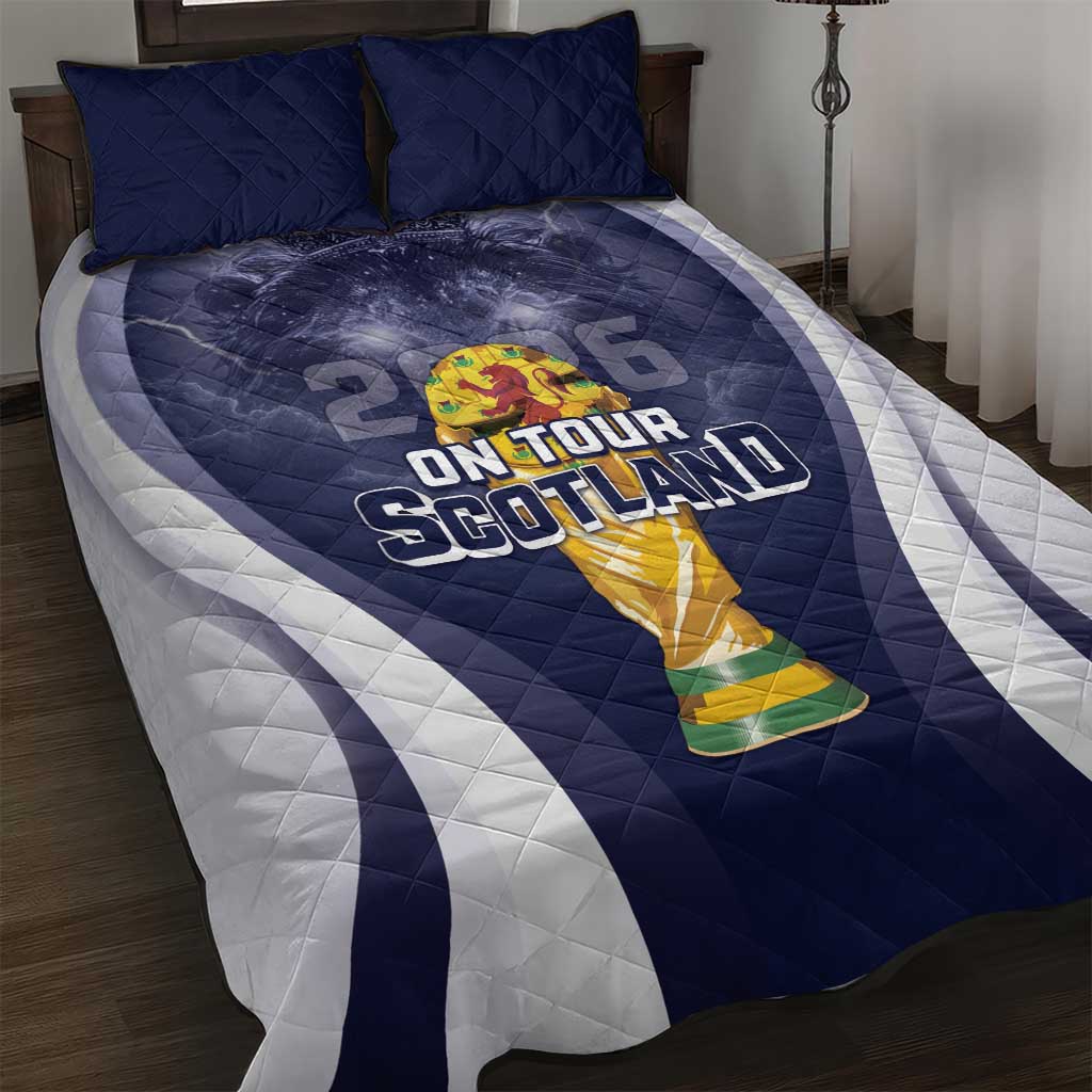 Scotland Football 2026 Quilt Bed Set Scotland On Tour Trophy Style - Wonder Print Shop