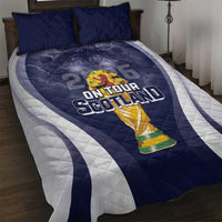 Scotland Football 2026 Quilt Bed Set Scotland On Tour Trophy Style - Wonder Print Shop