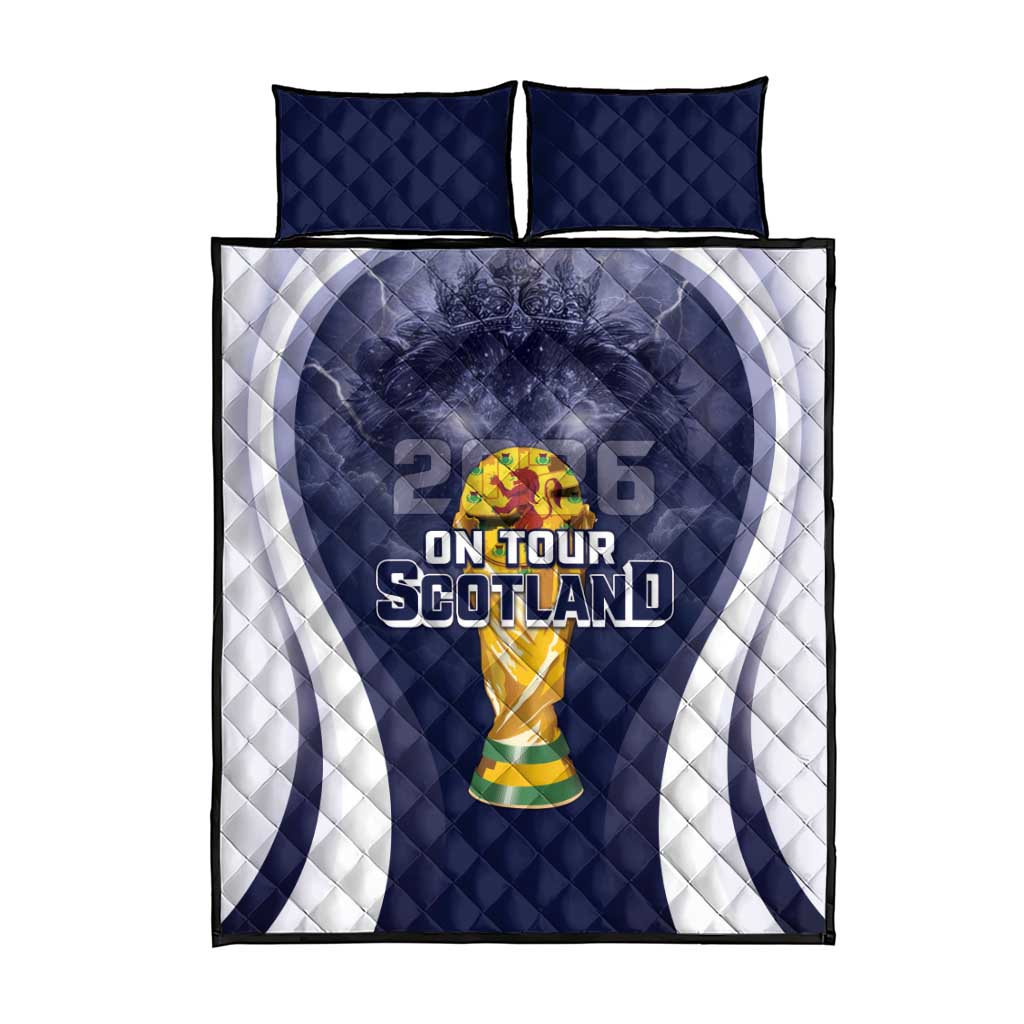 Scotland Football 2026 Quilt Bed Set Scotland On Tour Trophy Style - Wonder Print Shop