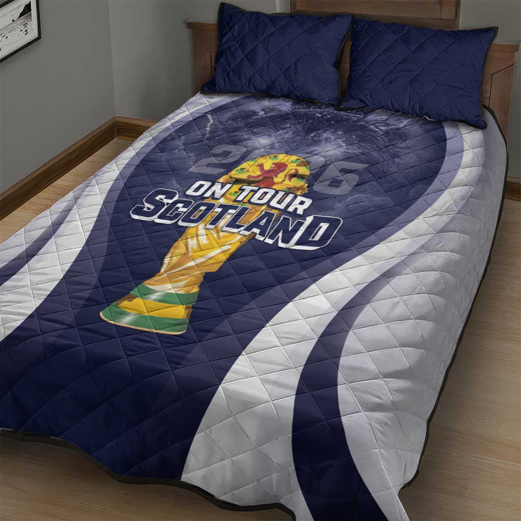 Scotland Football 2026 Quilt Bed Set Scotland On Tour Trophy Style - Wonder Print Shop