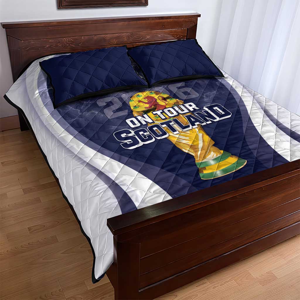 Scotland Football 2026 Quilt Bed Set Scotland On Tour Trophy Style - Wonder Print Shop