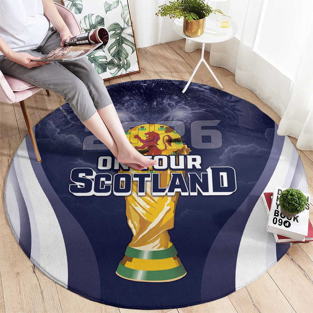 Scotland Football 2026 Round Carpet Scotland On Tour Trophy Style - Wonder Print Shop