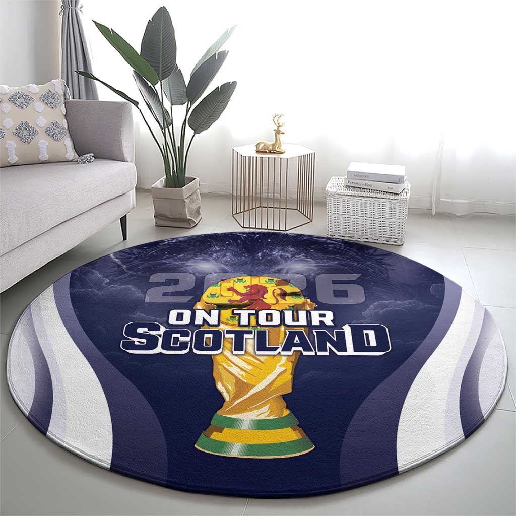 Scotland Football 2026 Round Carpet Scotland On Tour Trophy Style - Wonder Print Shop