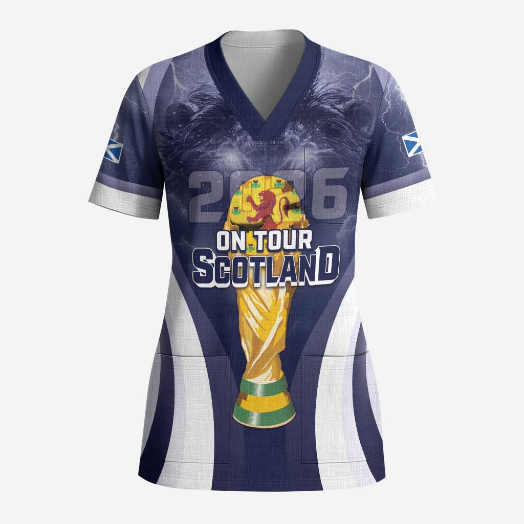 Custom Scotland Football 2026 Scrub Top Scotland On Tour Trophy Style - Wonder Print Shop