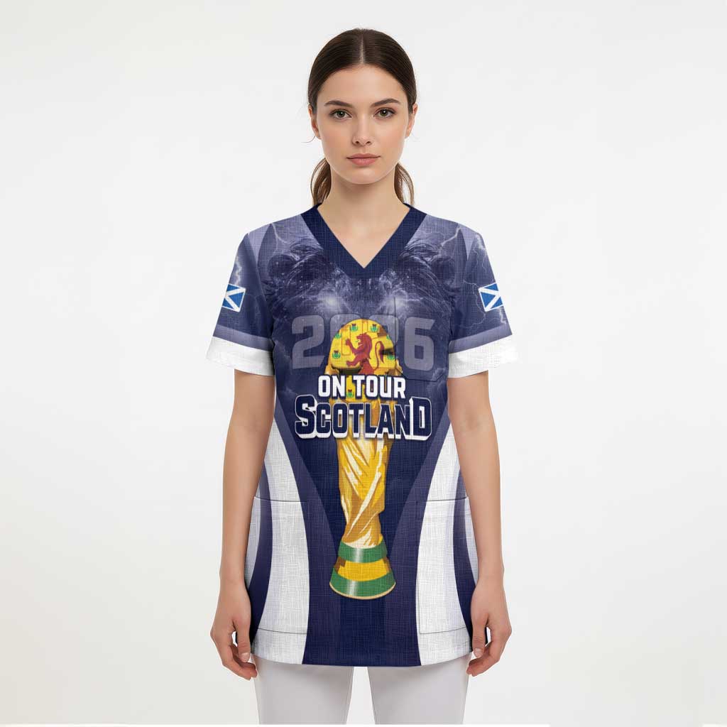 Custom Scotland Football 2026 Scrub Top Scotland On Tour Trophy Style - Wonder Print Shop
