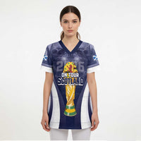 Custom Scotland Football 2026 Scrub Top Scotland On Tour Trophy Style - Wonder Print Shop