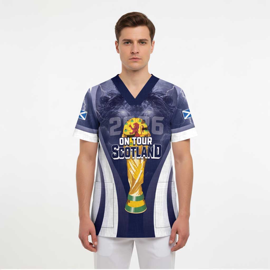 Custom Scotland Football 2026 Scrub Top Scotland On Tour Trophy Style - Wonder Print Shop