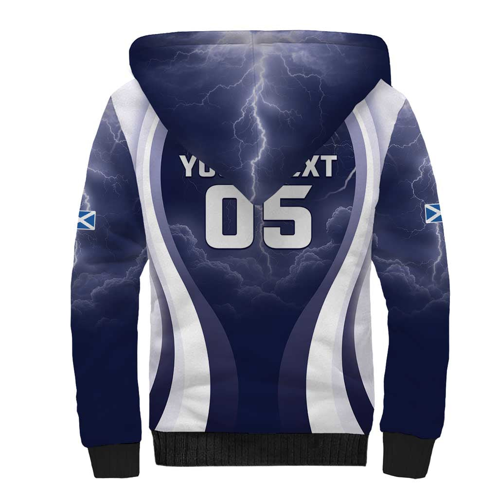 Custom Scotland Football 2026 Sherpa Hoodie Scotland On Tour Trophy Style - Wonder Print Shop