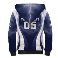 Custom Scotland Football 2026 Sherpa Hoodie Scotland On Tour Trophy Style - Wonder Print Shop