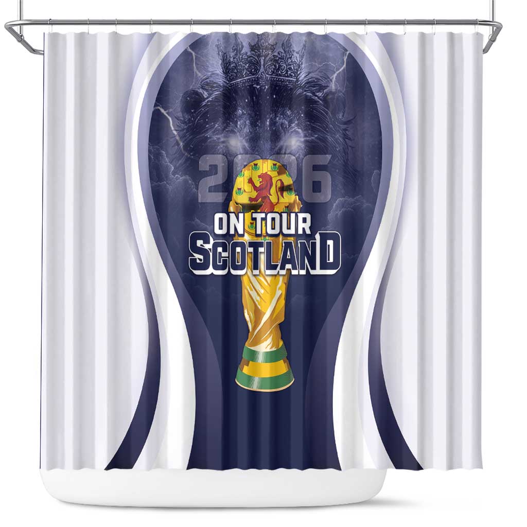 Scotland Football 2026 Shower Curtain Scotland On Tour Trophy Style - Wonder Print Shop