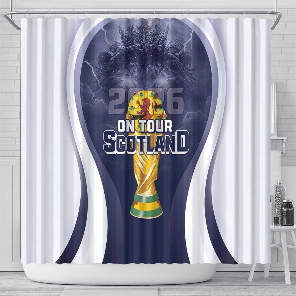 Scotland Football 2026 Shower Curtain Scotland On Tour Trophy Style - Wonder Print Shop