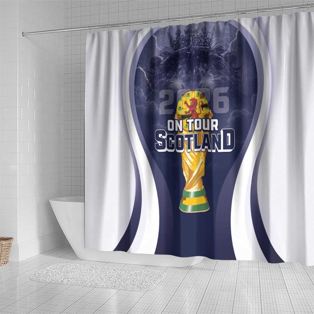 Scotland Football 2026 Shower Curtain Scotland On Tour Trophy Style - Wonder Print Shop
