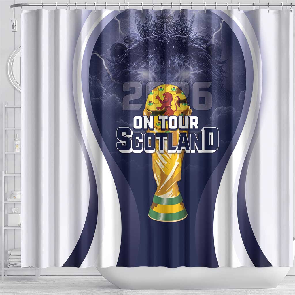 Scotland Football 2026 Shower Curtain Scotland On Tour Trophy Style - Wonder Print Shop