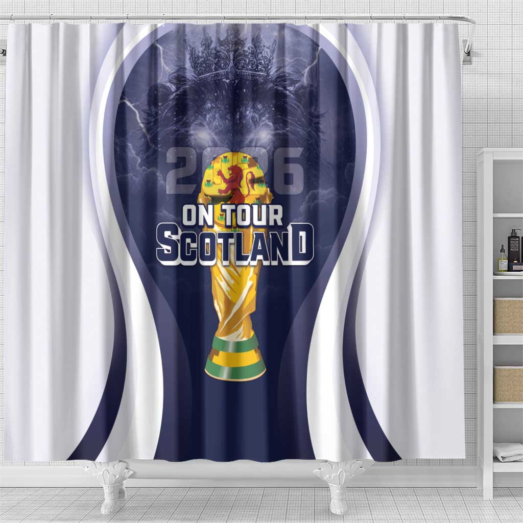 Scotland Football 2026 Shower Curtain Scotland On Tour Trophy Style - Wonder Print Shop