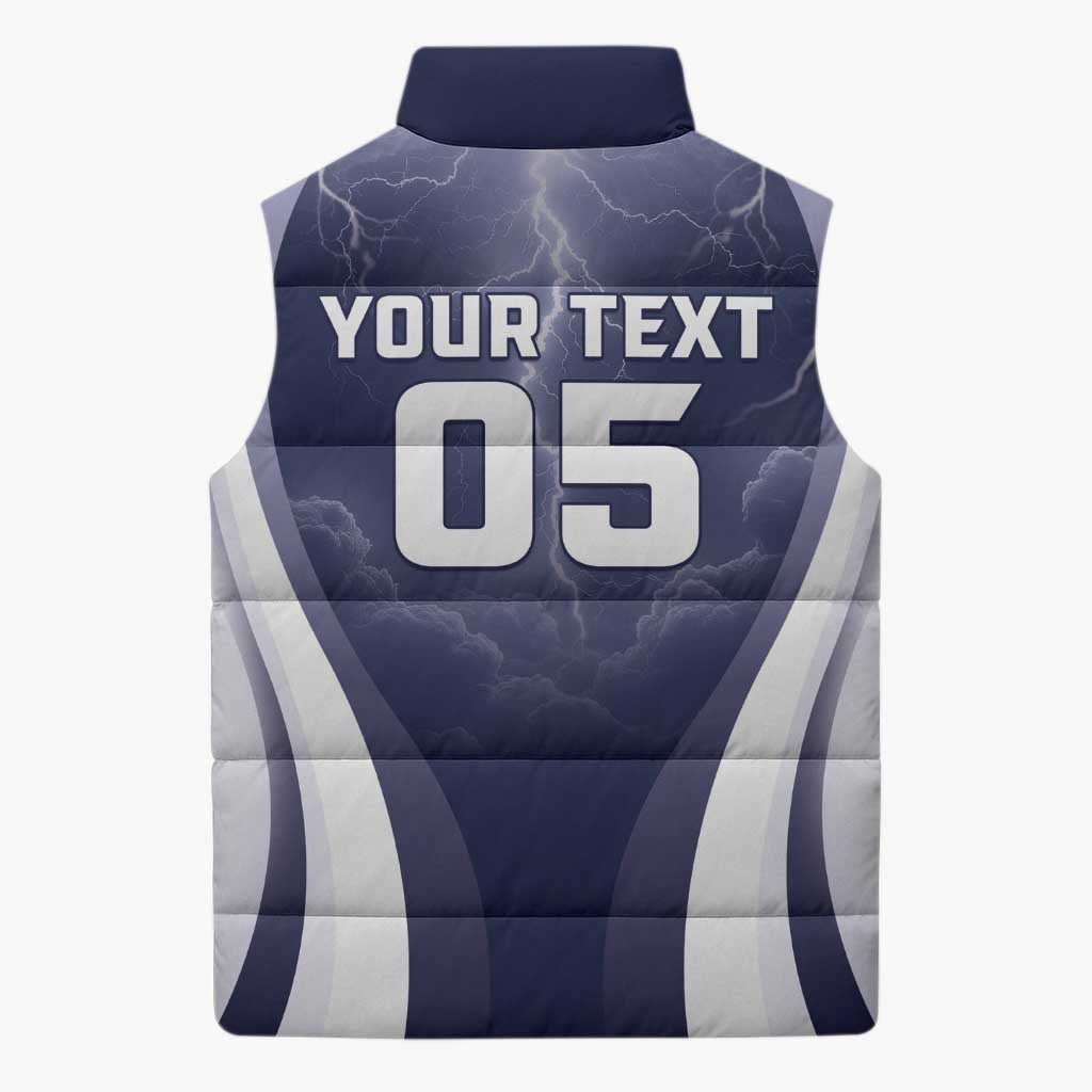 Custom Scotland Football 2026 Sleeveless Puffer Jacket Scotland On Tour Trophy Style - Wonder Print Shop