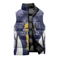 Custom Scotland Football 2026 Sleeveless Puffer Jacket Scotland On Tour Trophy Style - Wonder Print Shop