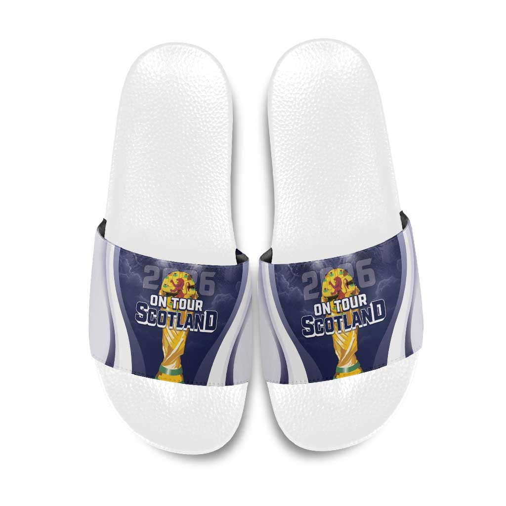 Scotland Football 2026 Slide Sandals Scotland On Tour Trophy Style - Wonder Print Shop