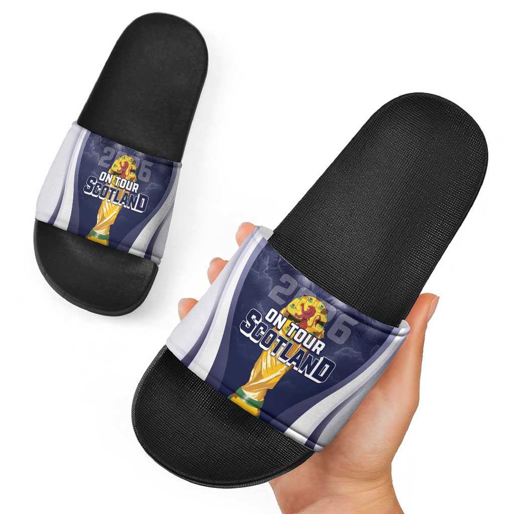 Scotland Football 2026 Slide Sandals Scotland On Tour Trophy Style - Wonder Print Shop