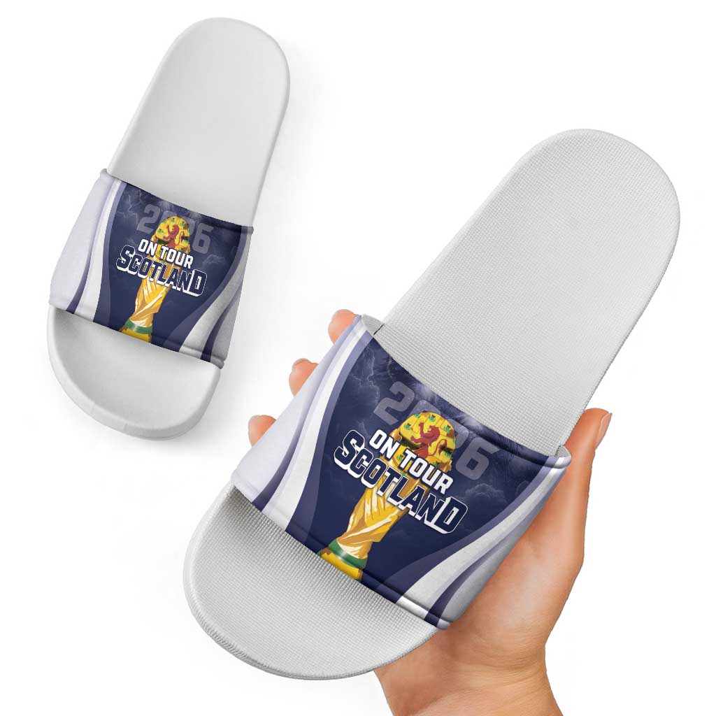 Scotland Football 2026 Slide Sandals Scotland On Tour Trophy Style - Wonder Print Shop