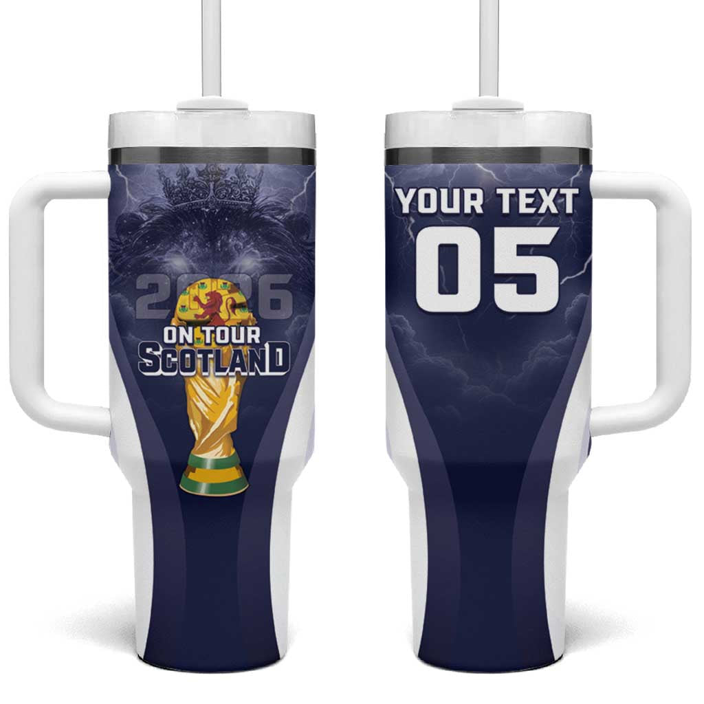 Custom Scotland Football 2026 Tumbler With Handle Scotland On Tour Trophy Style - Wonder Print Shop